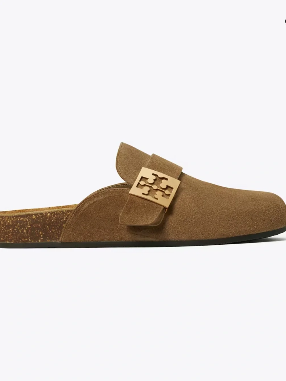 TORY BURCH Mellow Mule Suede Clogs Slip Ons
